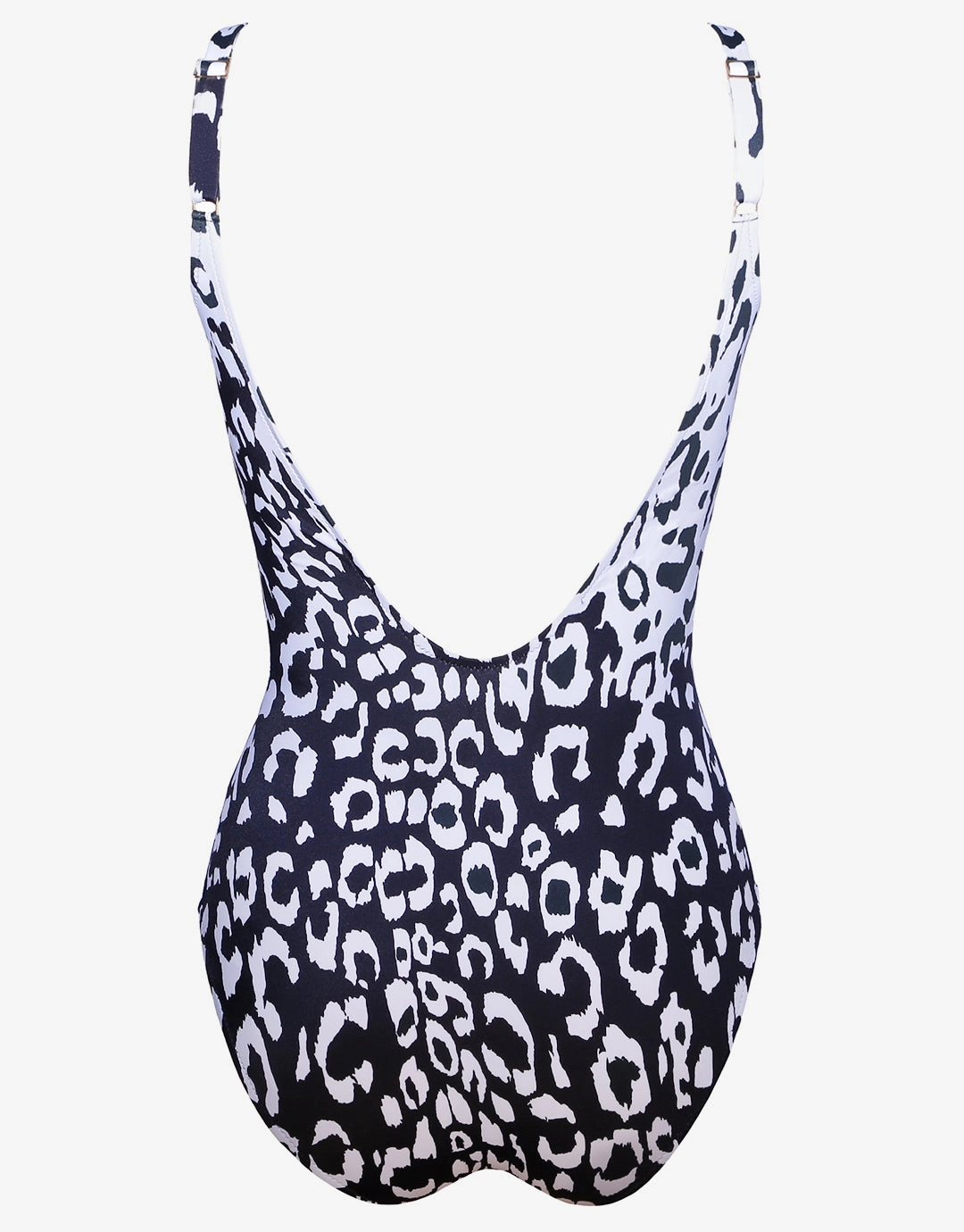 Kalina Wrap Swimsuit - Black and White