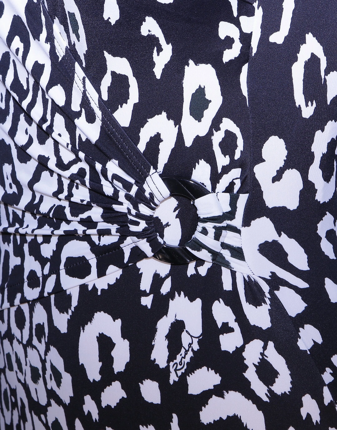 Kalina Wrap Swimsuit - Black and White