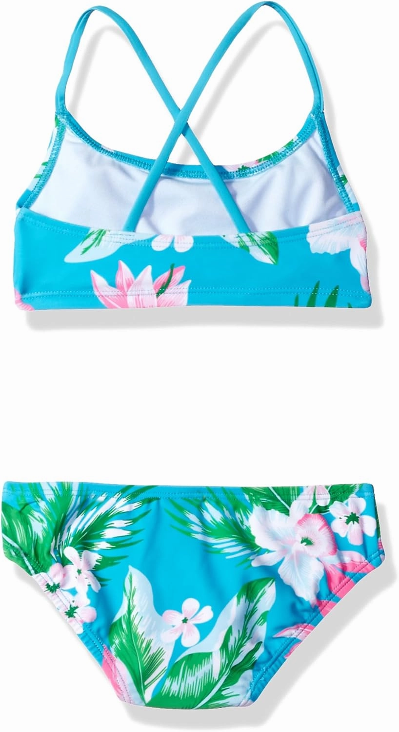 Kanu Surf Girls' Alania Flounce Bikini Beach Sport 2 Piece Swimsuit