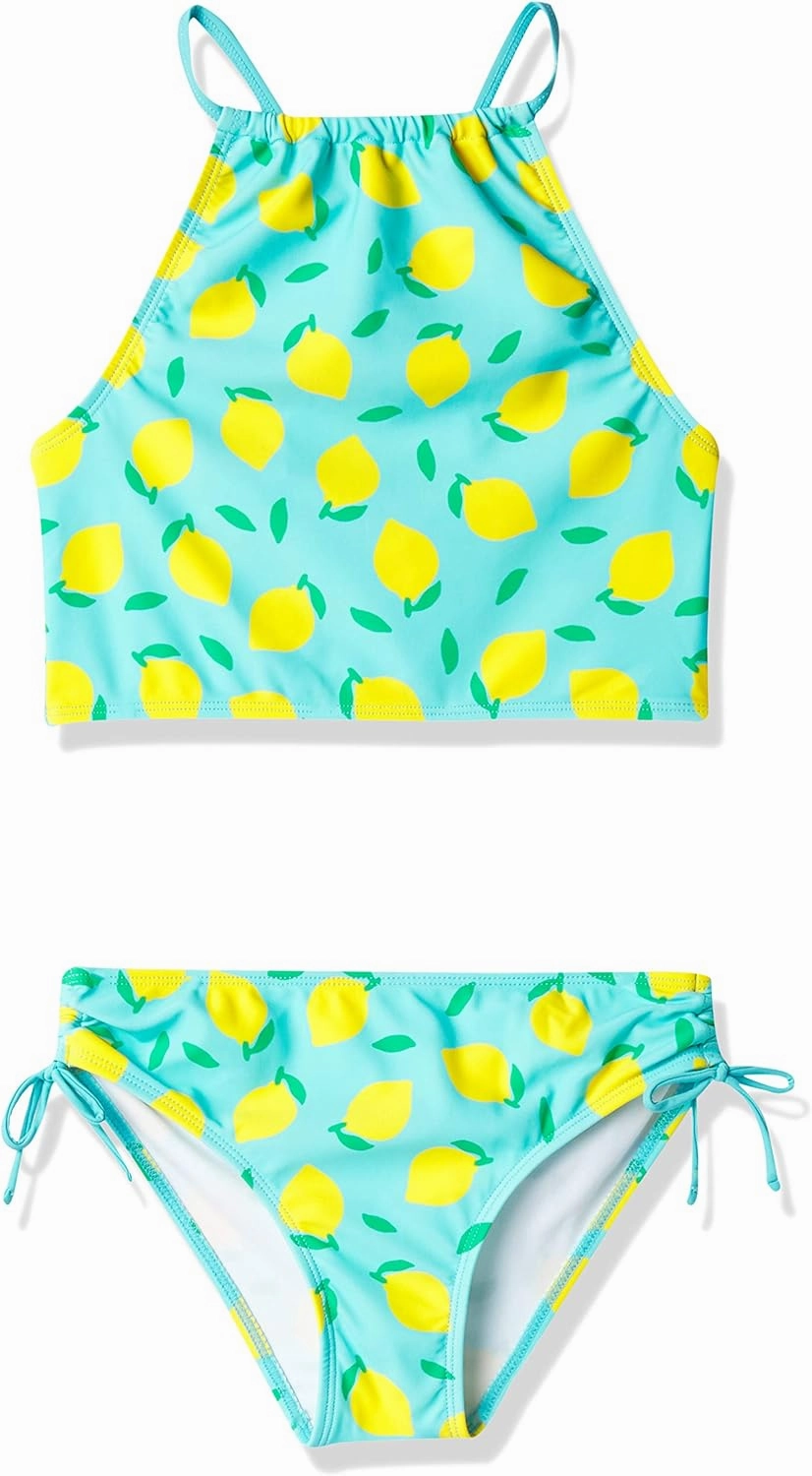 Kanu Surf Girls' Daisy UPF 50 Beach Sport Halter Tankini 2-Piece Swimsuit