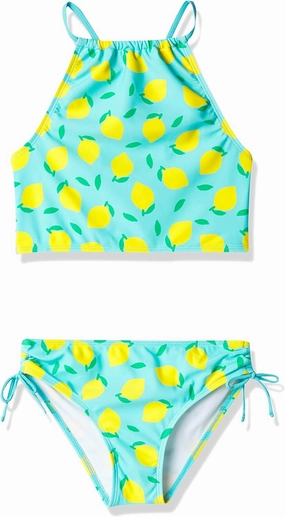 Kanu Surf Girls' Daisy UPF 50 Beach Sport Halter Tankini 2-Piece Swimsuit