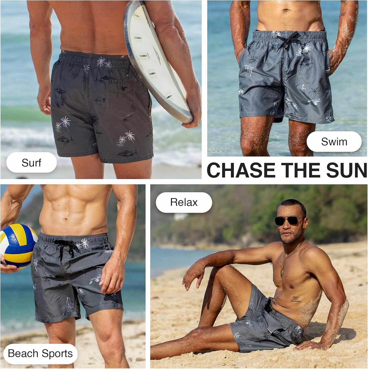 Kanu Surf Men's Wade Trunks Quick-Dry Swim Shorts, 5.5  9 Inch Inseam (Regular & Extended Sizes)