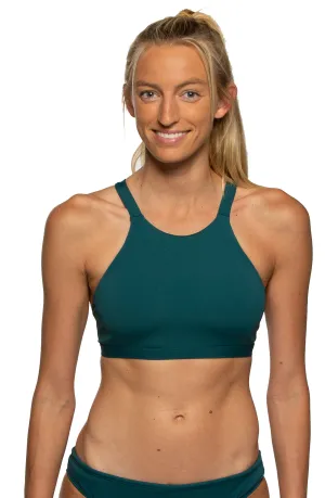Kaylee Bikini Top - Peacock