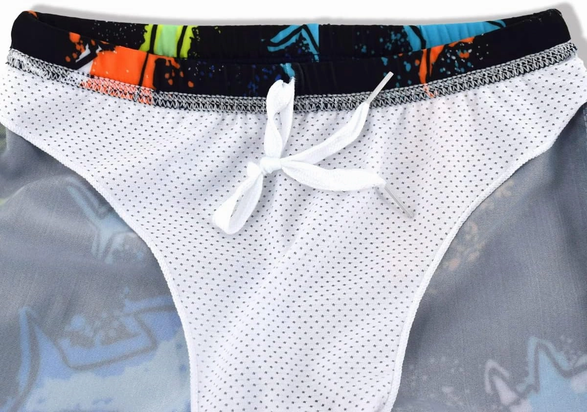Kids Short Sleeve Sunsuit Swimwear Boys Two Piece Rash-Guard-Sets Dinosaur Pattern