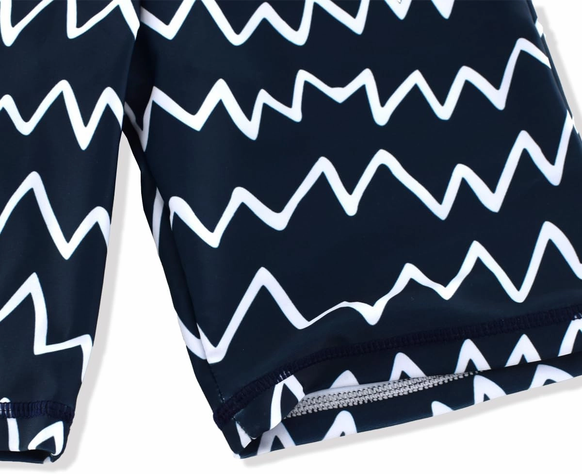 Kids Short Sleeve Sunsuit Swimwear Boys Two Piece Rash-Guard-Sets Dinosaur Pattern