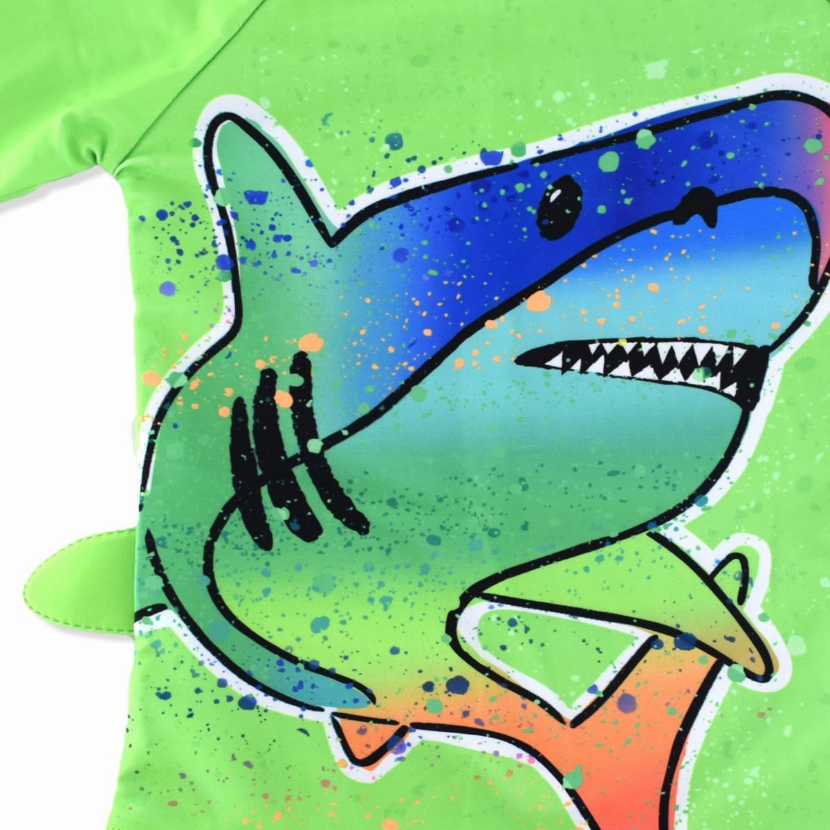 Kids Short Sleeve Sunsuit Swimwear Boys Two Piece Rash-Guard-Sets Dinosaur Pattern