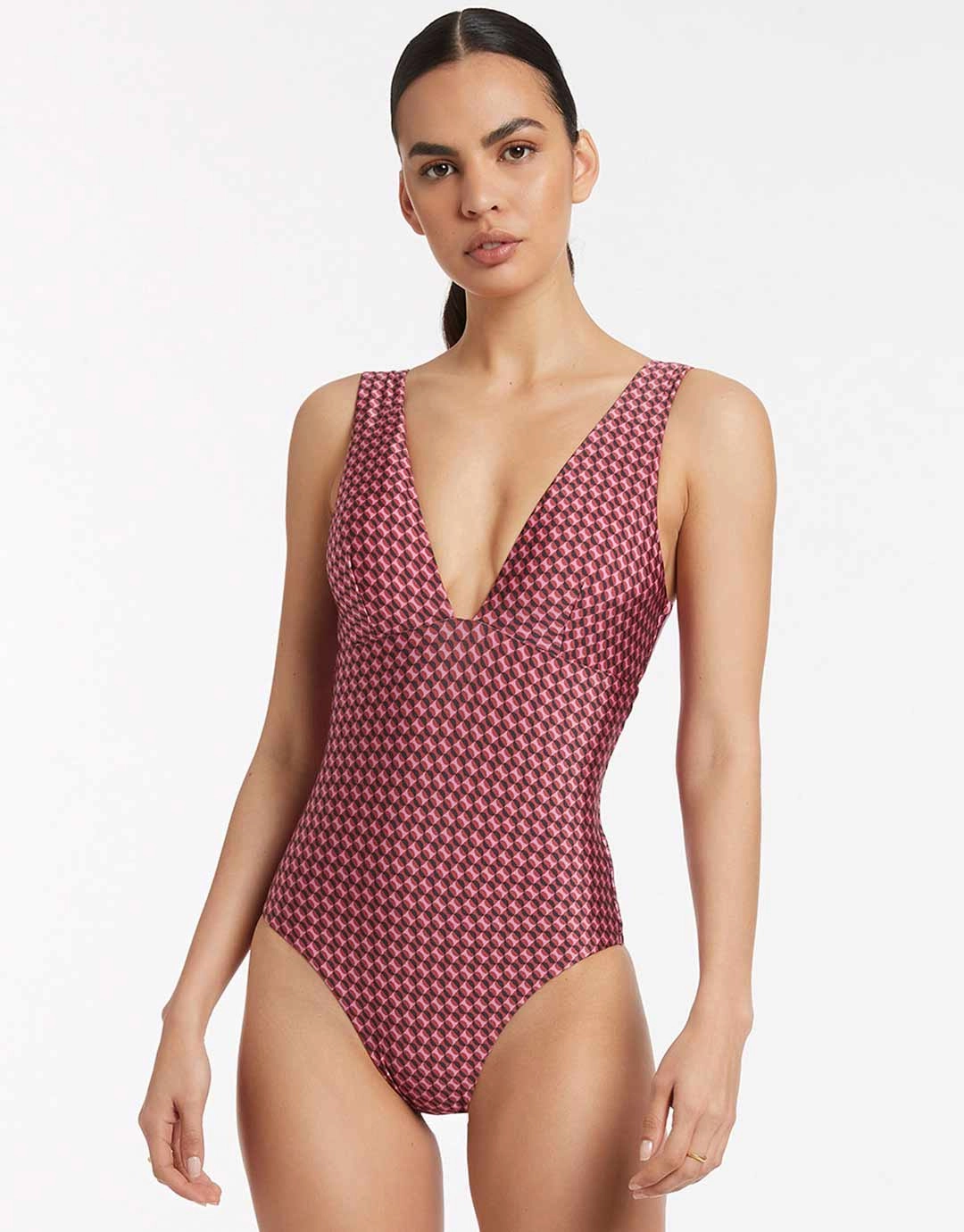 Lalita Plunge Swimsuit - Orchid