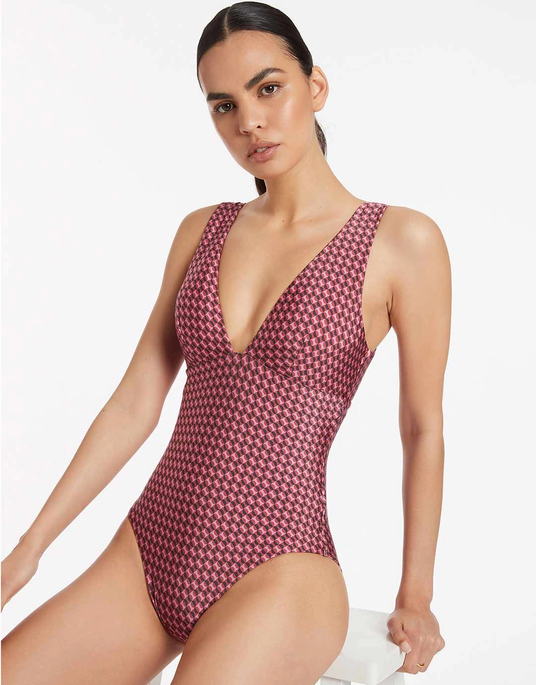 Lalita Plunge Swimsuit - Orchid