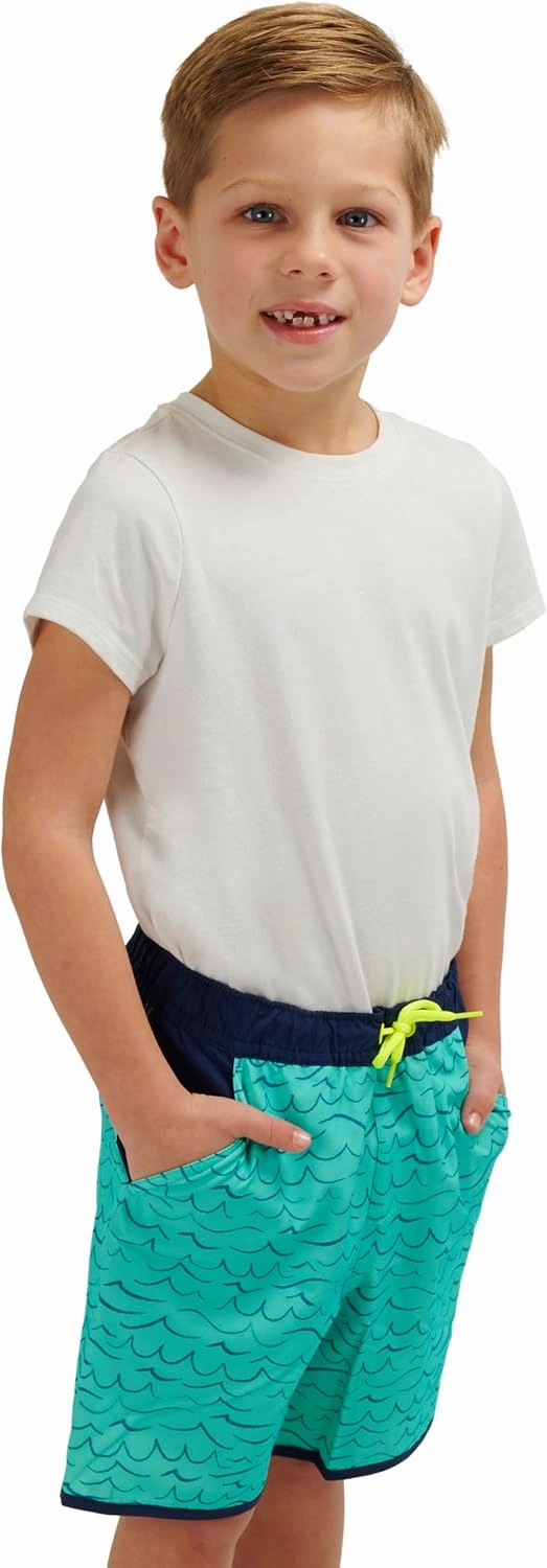 Lands' End Boys' Swimwear UPF 50 Comfort Liner Swim Trunks