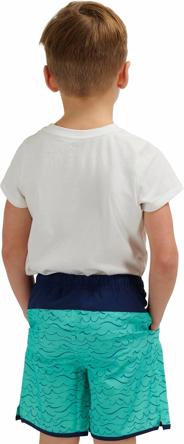 Lands' End Boys' Swimwear UPF 50 Comfort Liner Swim Trunks