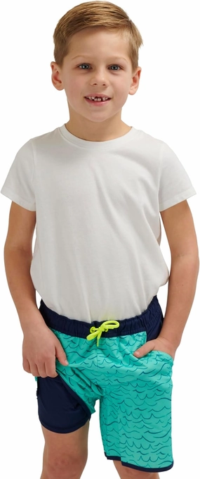 Lands' End Boys' Swimwear UPF 50 Comfort Liner Swim Trunks