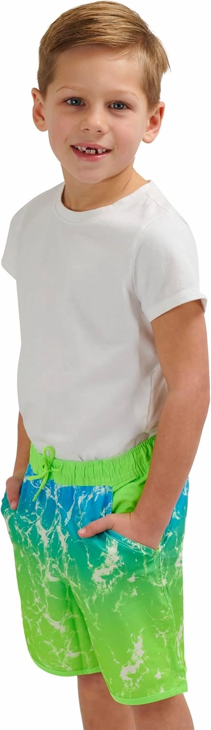 Lands' End Boys' Swimwear UPF 50 Comfort Liner Swim Trunks