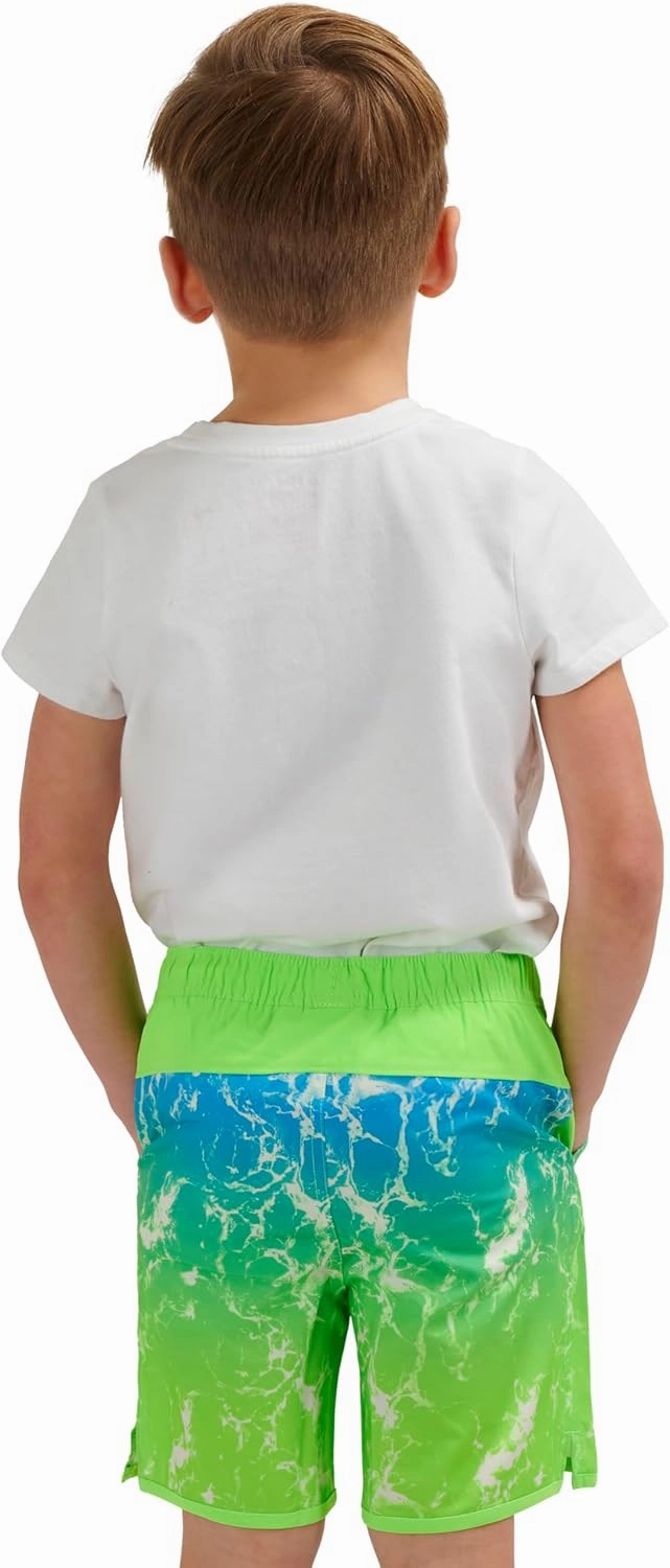 Lands' End Boys' Swimwear UPF 50 Comfort Liner Swim Trunks