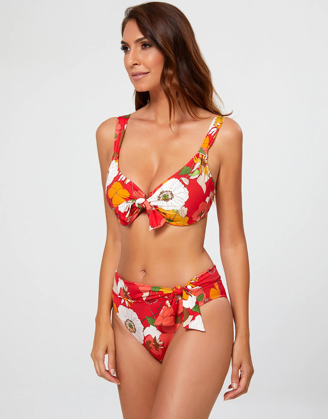 Lilia Underwire Bikini Top - Red