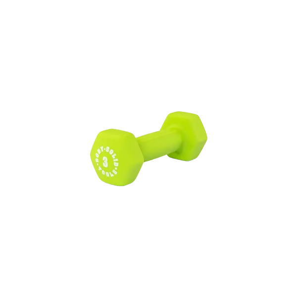 Limited Edition Bodysolid Green 3lb Neoprene Dumbbell Back in Stock, Weightlifting chalk, Heated yoga mat, Kettlebells
