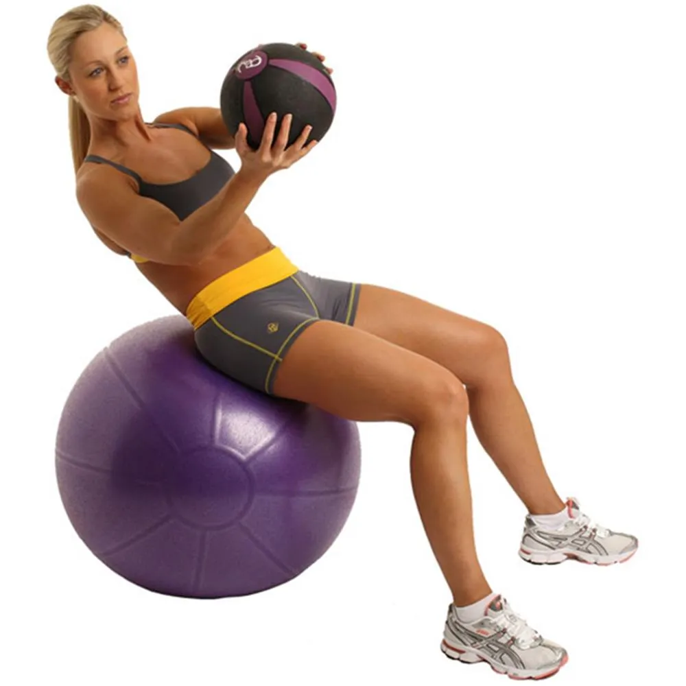 Fitness Mad Studio Pro 500kg Anti Burst Swiss Ball with Pump, Wall mounted bike rack