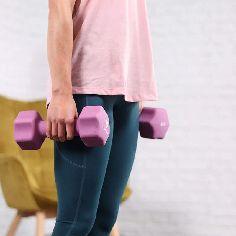 Hit Fitness Neoprene Studio Dumbbells | 2kg to 10kg Pack, Upright Bikes, Indoor Cycles