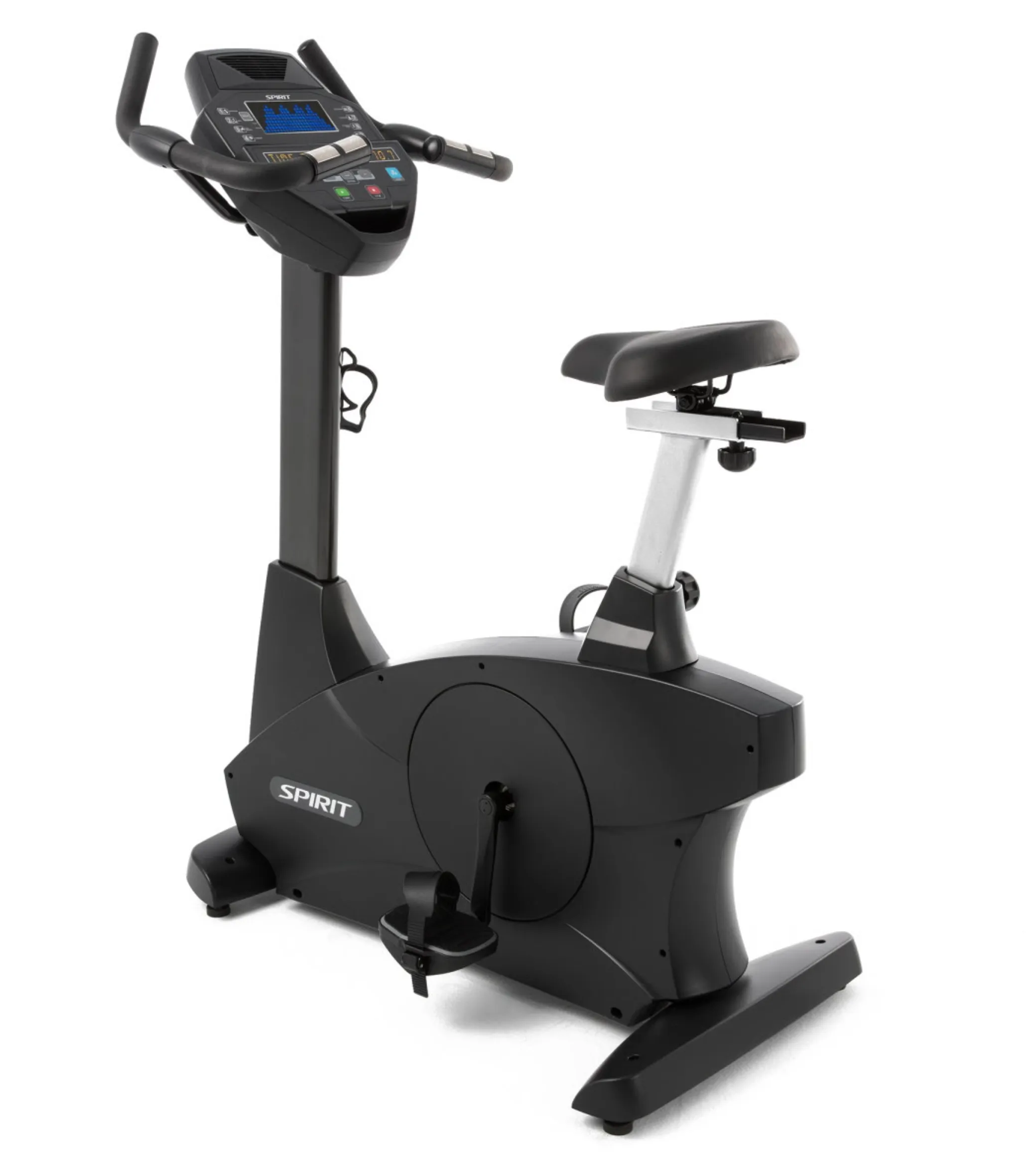 Spirit Fitness CU800 Upright Bike, Best massage gun for back pain, Neoprene Dumbbells