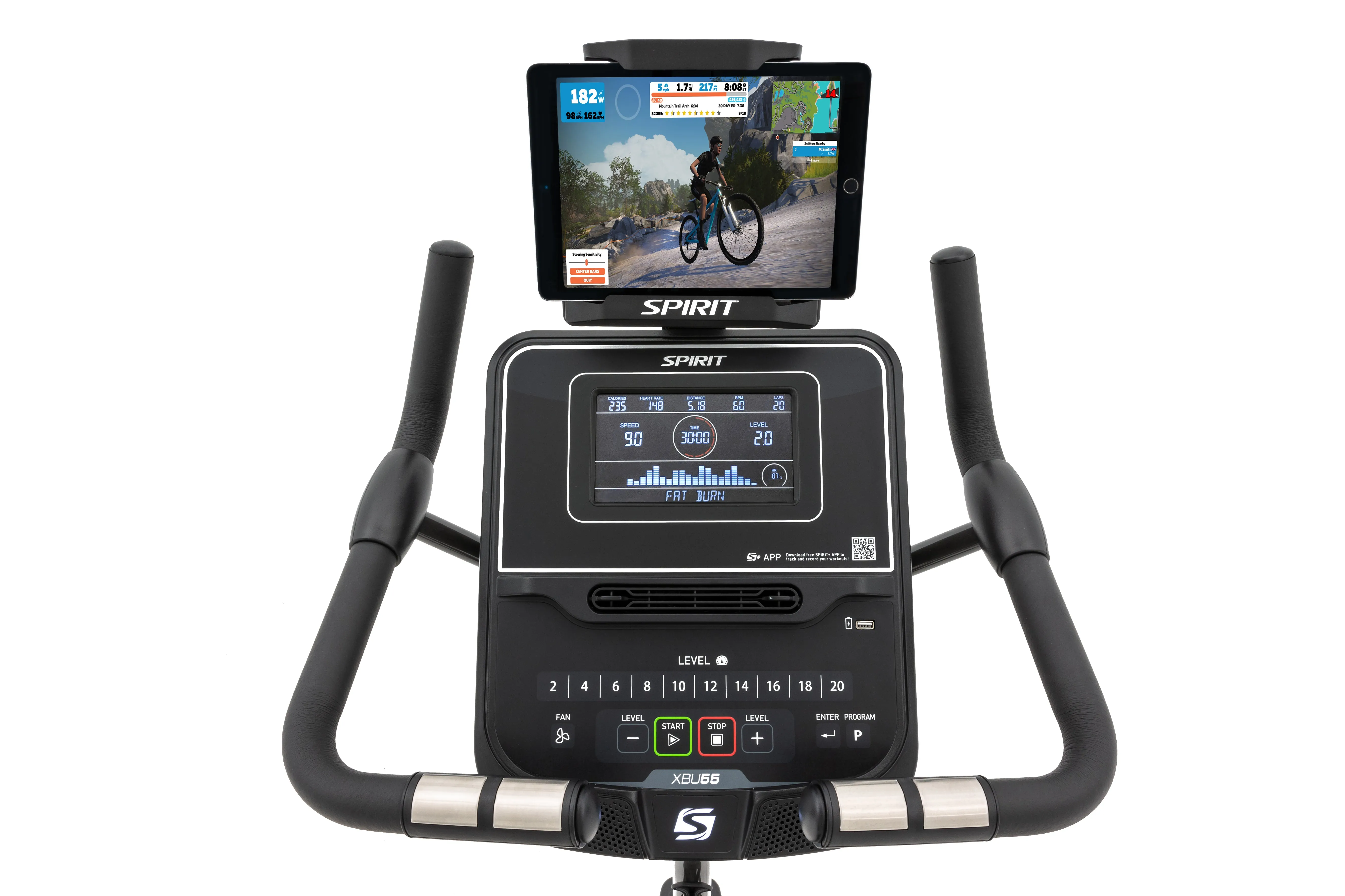 Spirit XBU55 Upright Bike, Benches, Yoga Sustainable Range