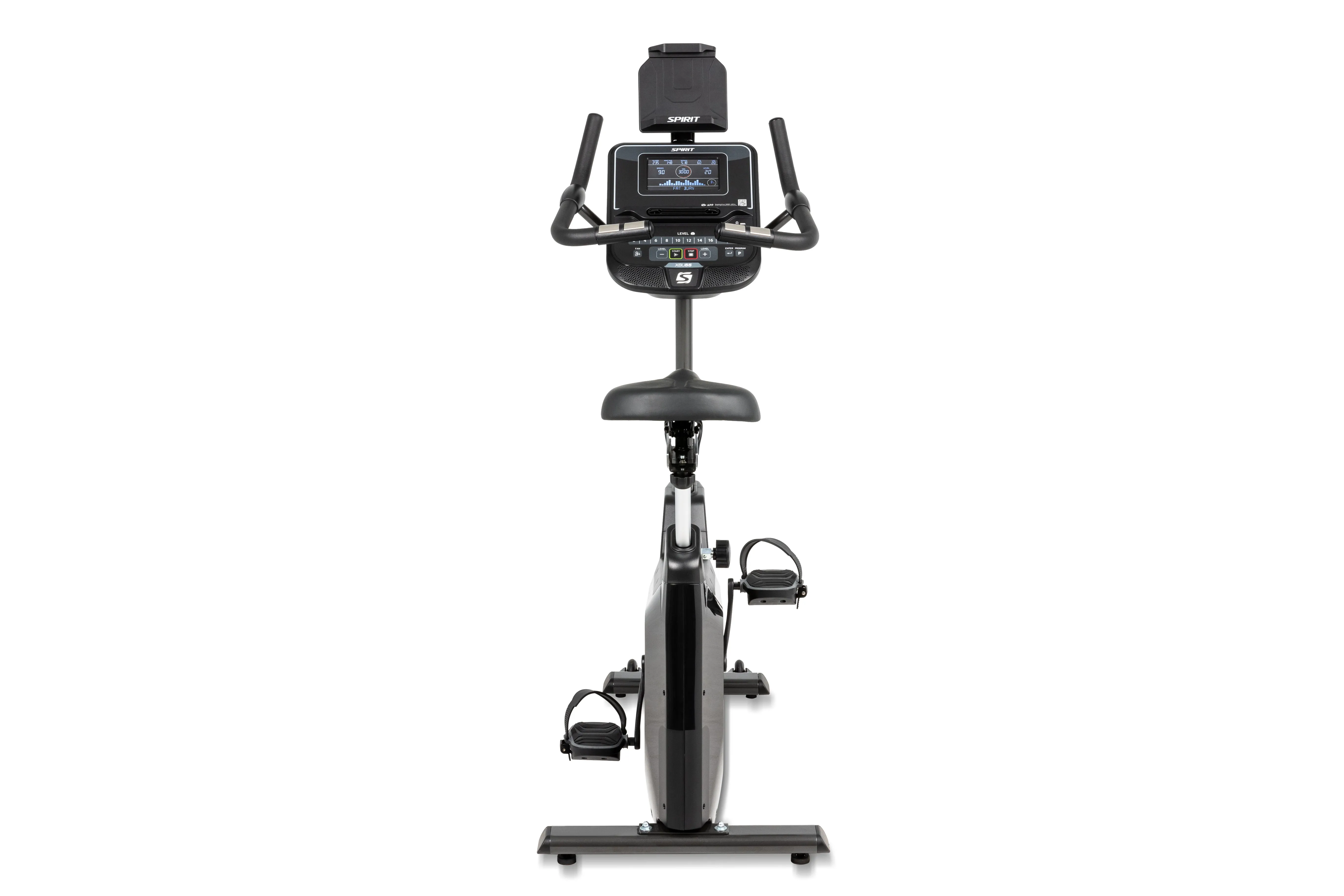 Spirit XBU55 Upright Bike, Curved treadmill