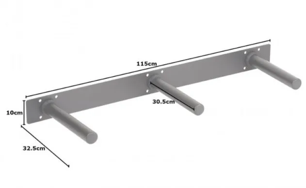 Swiss Barbell Wall Mounted Bumper Storage, Foldable weight bench