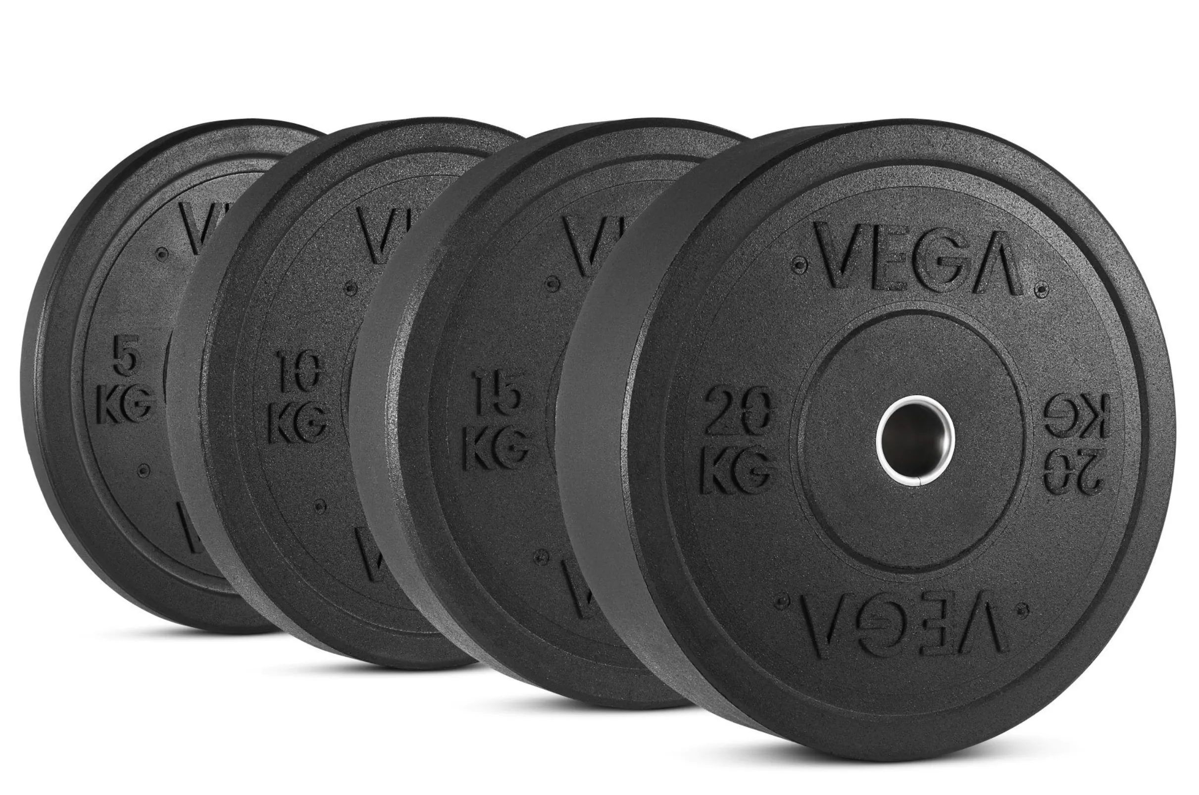 Vega Rubber Crumb Bumper Olympic Weight Plate (singles), Wheelchair accessible gym gear