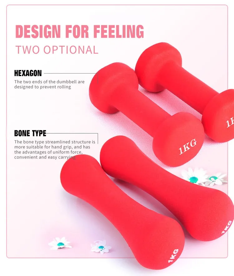 1KG Ladies Dumbbells, Assault,Air Bikes, Yoga mat cleaner