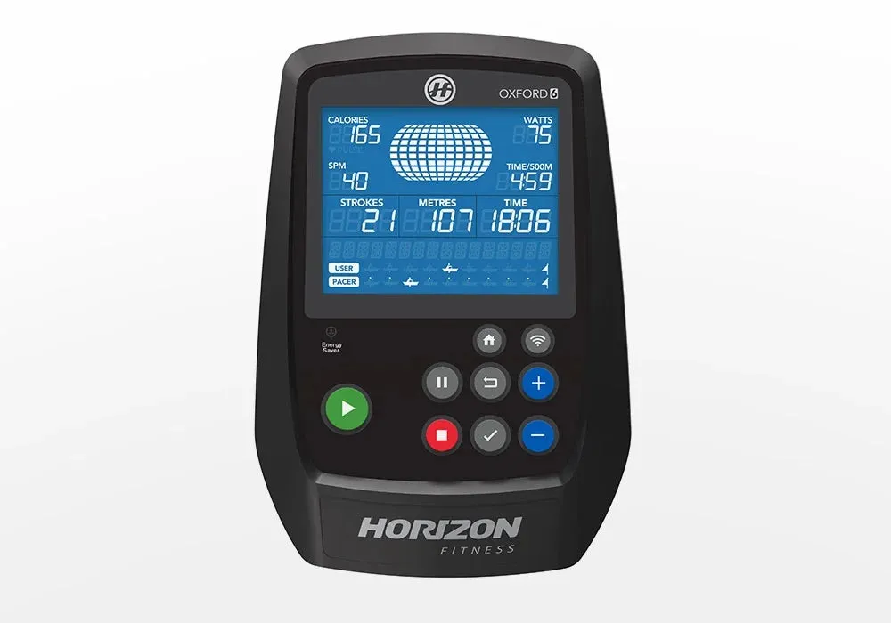 Horizon Fitness Oxford 6 Rower, Sweatproof headband, Bike Accessories, Protein shaker bottle
