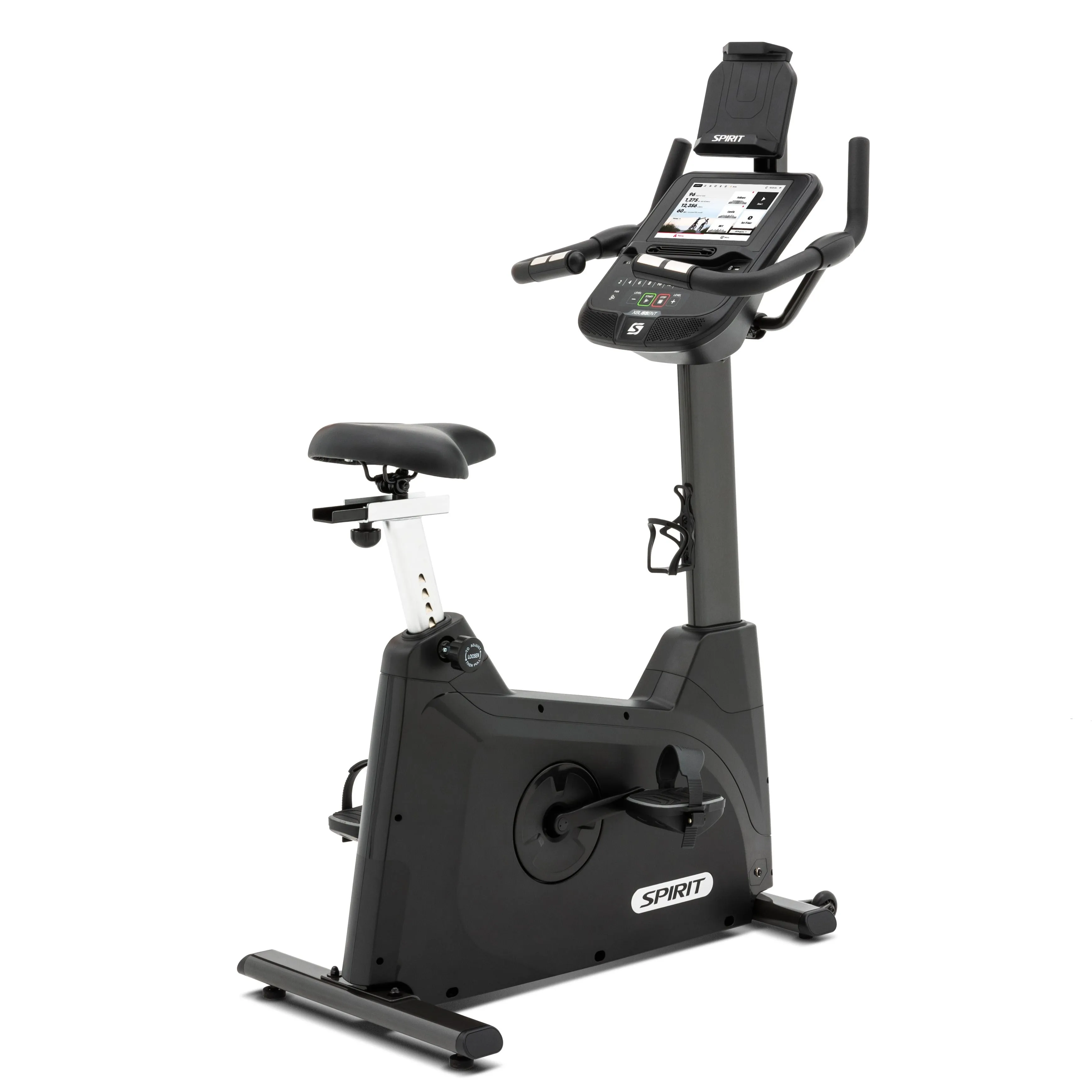 Limited Time Spirit XBU55-ENT Upright Bike Better Than Ever, Calorie burn tracker, New Year workout sale, Rower Accessories