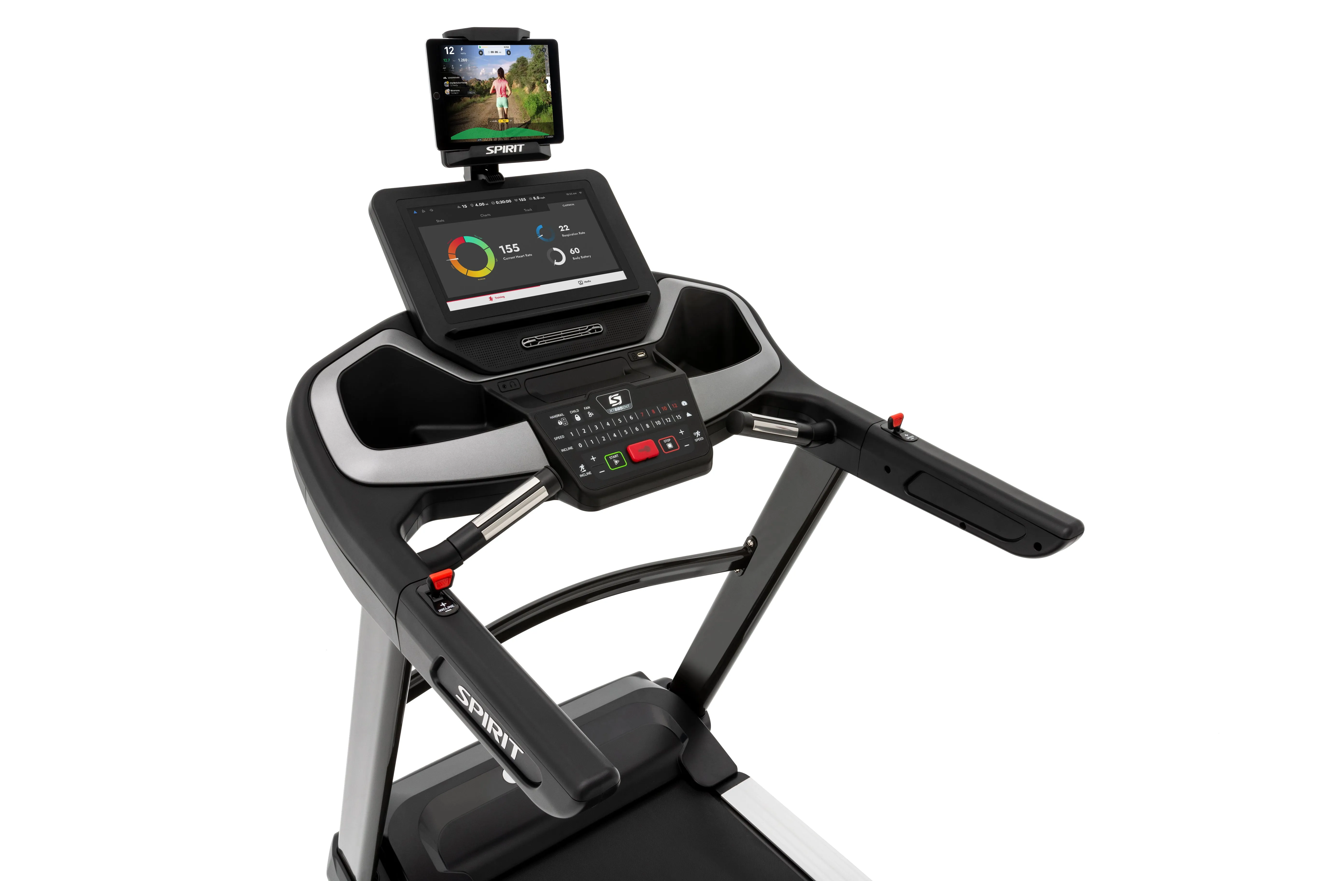 Spirit XT685-ENT Treadmill, Smith machine home gym, Commercial Treadmills, Cable Systems