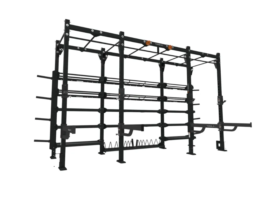 TORQUE Fitness FOOT 14x4 Monkey Bar Storage Rack, Magnetic rowing machine, Electrolyte tablets