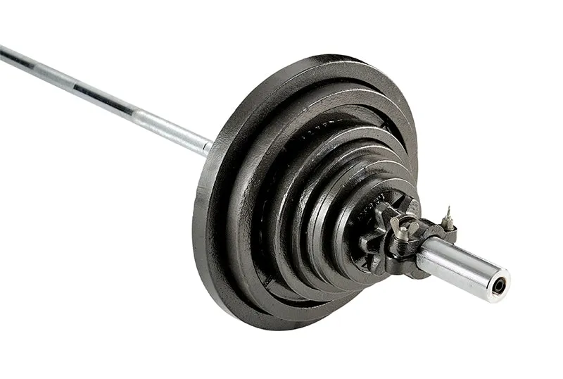 York Barbell 140 KG Olympic Barbell Set, Centr HYROX Official Race Day Turf