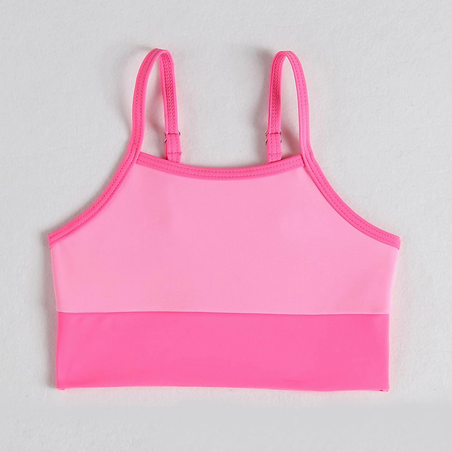 Little Girl Swimsuit Casual Swimwear Kids Two Piece Color Block Bathing Suits Beach Bikini Set 3-8 Years