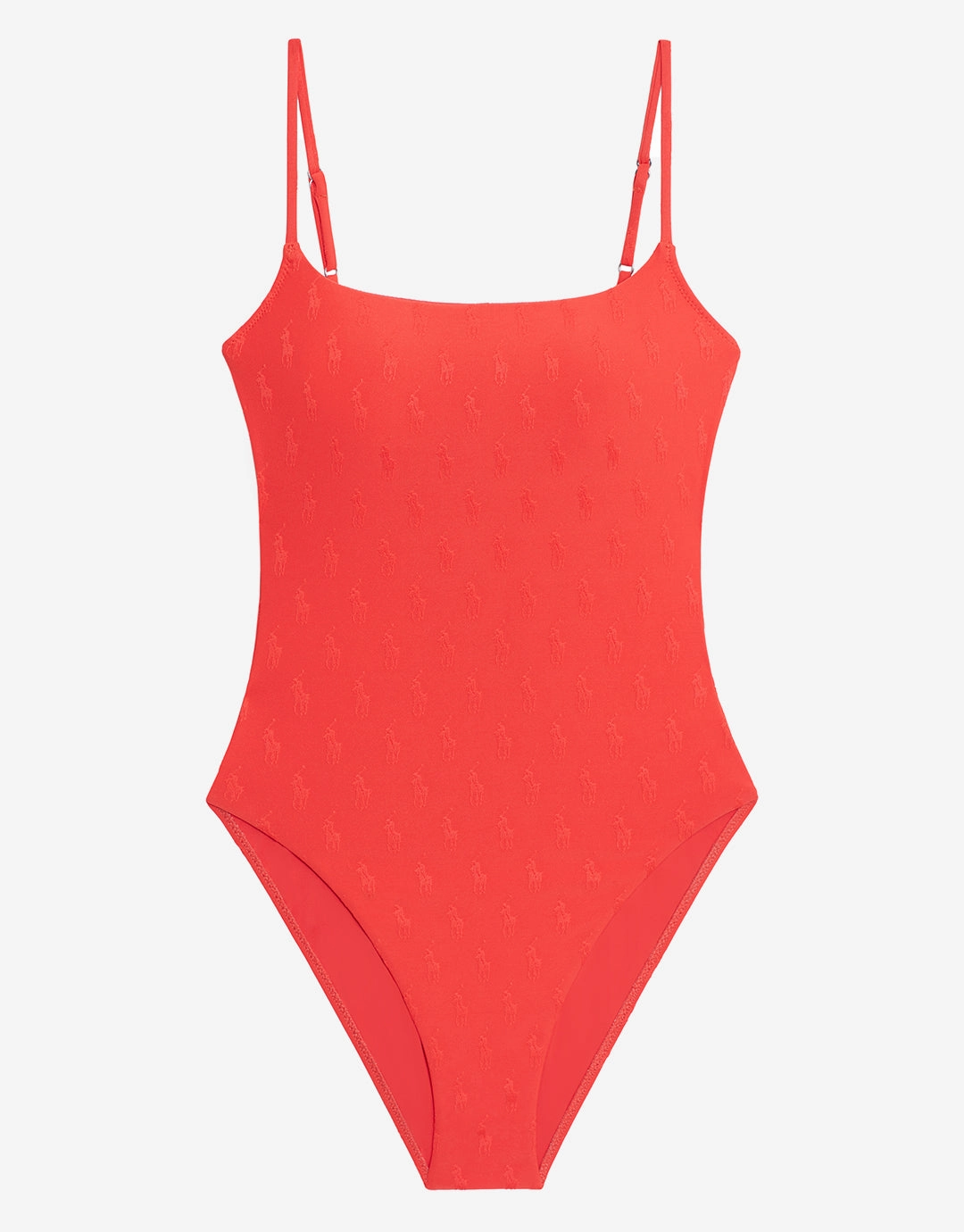 Logo Jacquard Kennedy Swimsuit - Bright Hibiscus