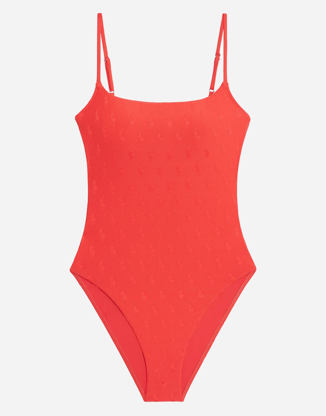 Logo Jacquard Kennedy Swimsuit - Bright Hibiscus