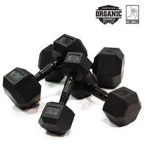 12lb Virgin Rubber Hex Dumbbell Low Odour SDVR-12, Assault,Air Bikes, Other Fitness Equipment