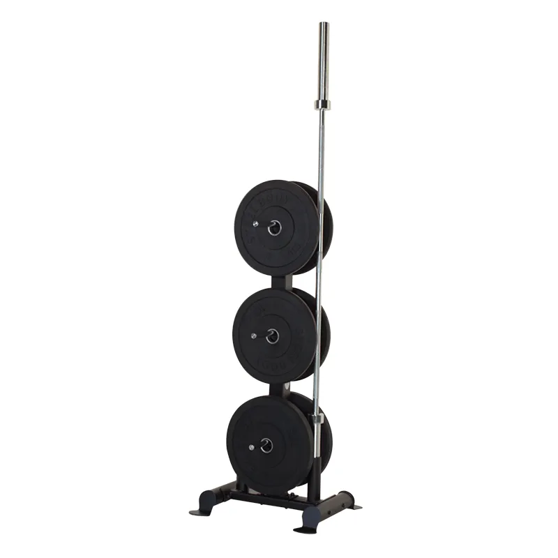 Bumper Plate Tree, Hex dumbbells