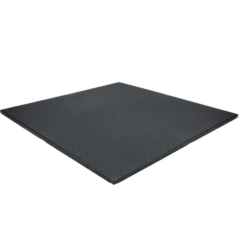 Loved by Thousands Hit Fitness Flat Connect Gym Flooring | 1m x 1m x 20mm | Black Quick Buy, Olympic Frisbee Rack, Fitness Testing