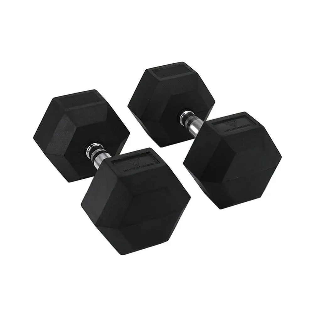 Loved by Thousands Hit Fitness Hex Dumbbells | 17.5kg Find Your Perfect Fit, Studio Dumbbells