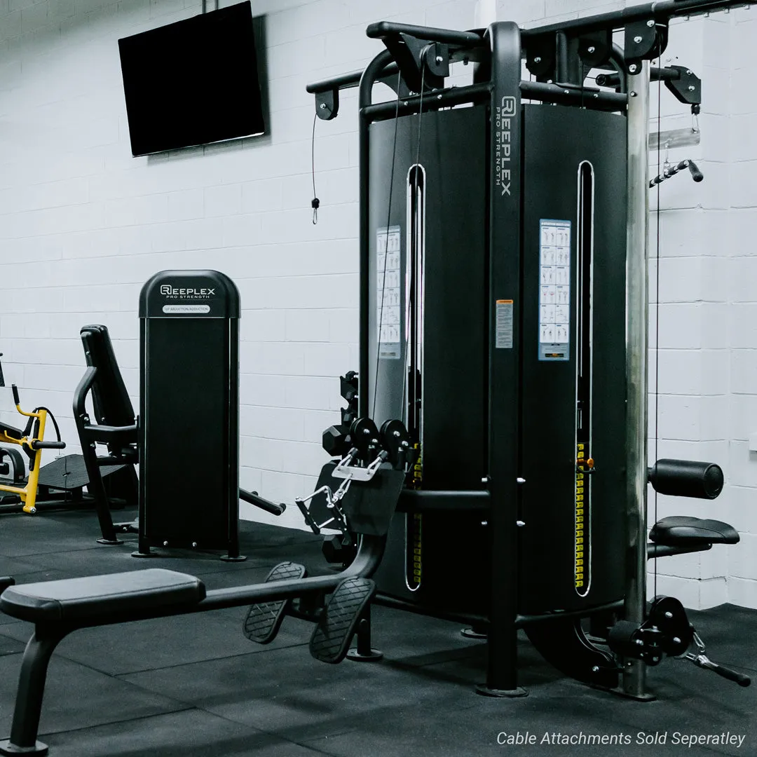 Reeplex Commercial 8 Station Jungle Gym with 150kg Heavy Weight Stacks, New Year workout sale