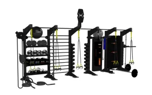Loved by Thousands TORQUE Fitness X-CREATE 5-Module Functional Wall X1 Package Newly Launched, Portable stair stepper, Slam Balls, Yoga Blocks,Bricks