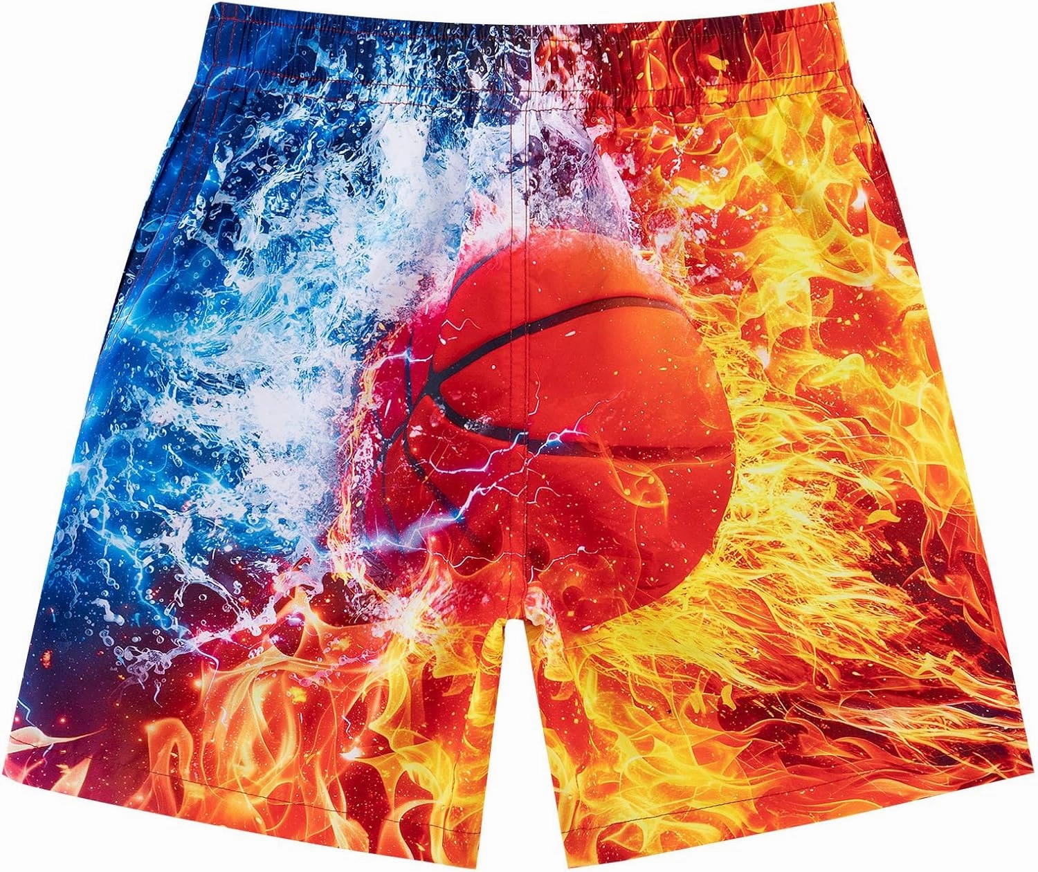 Lovekider 5-16 Years Boys Swim Trunks with Compression Liner Waterproof Quick Dry Swimwear Bathing Suits