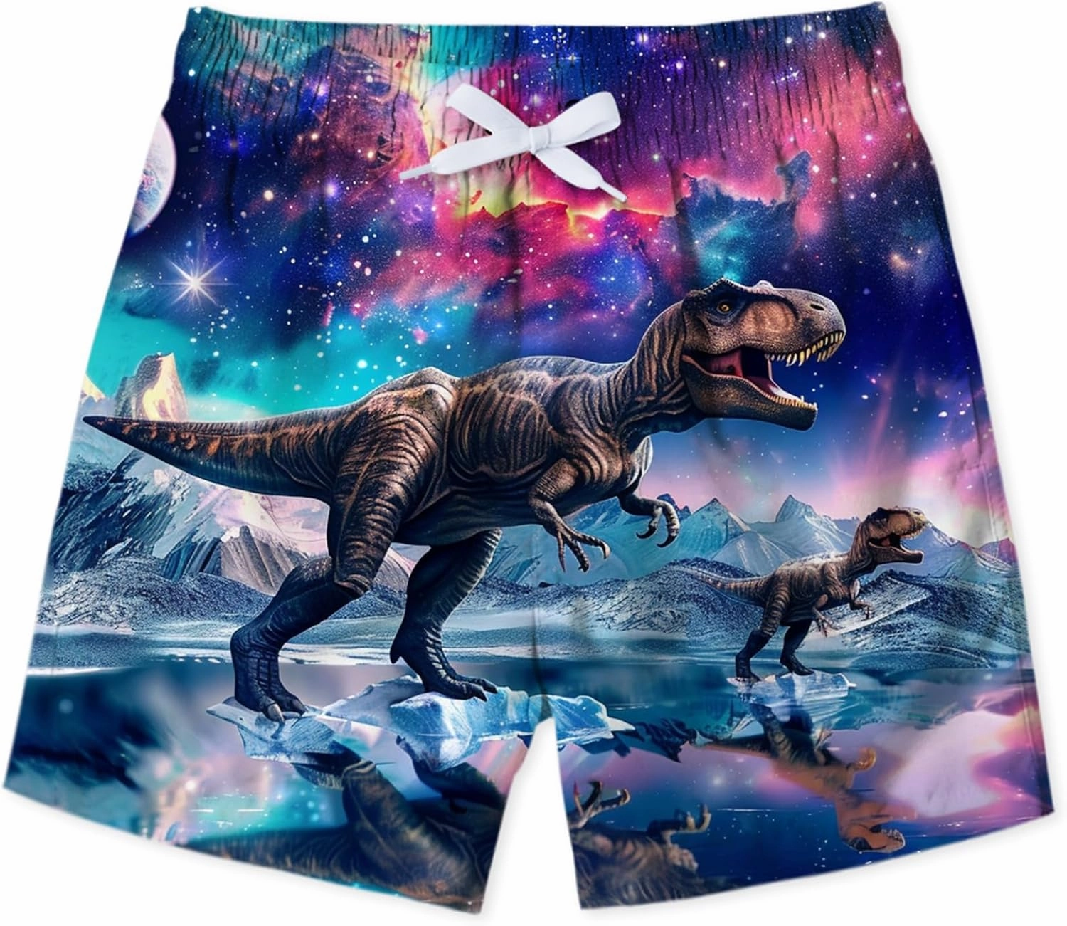 Lovekider Boys 3D Printed Funny Swim Trunks Casual Quick-Drying Beach Pant Sports Running Swim Surf Board Shorts 3-12 Years