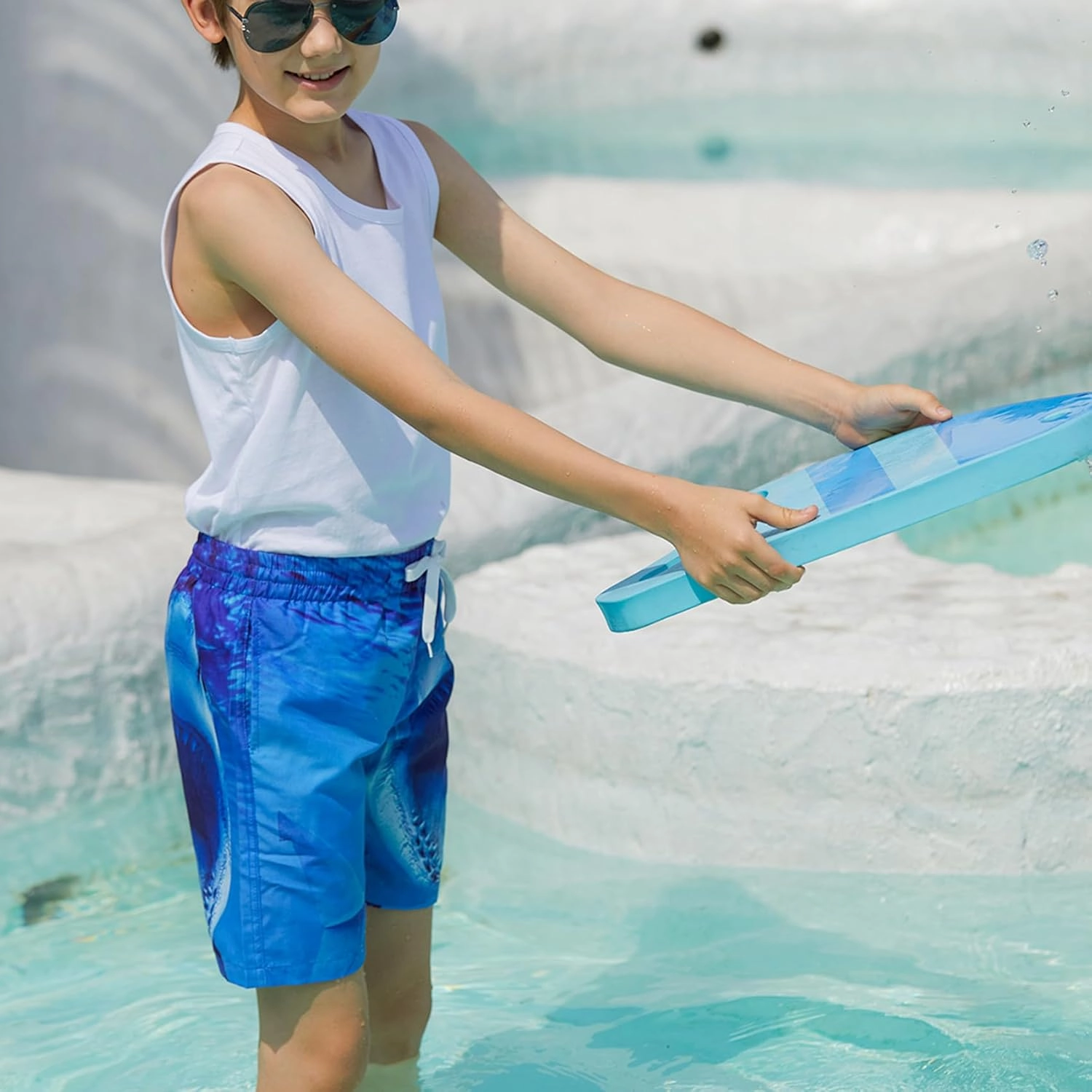 Lovekider Boys 3D Printed Funny Swim Trunks Casual Quick-Drying Beach Pant Sports Running Swim Surf Board Shorts 3-12 Years