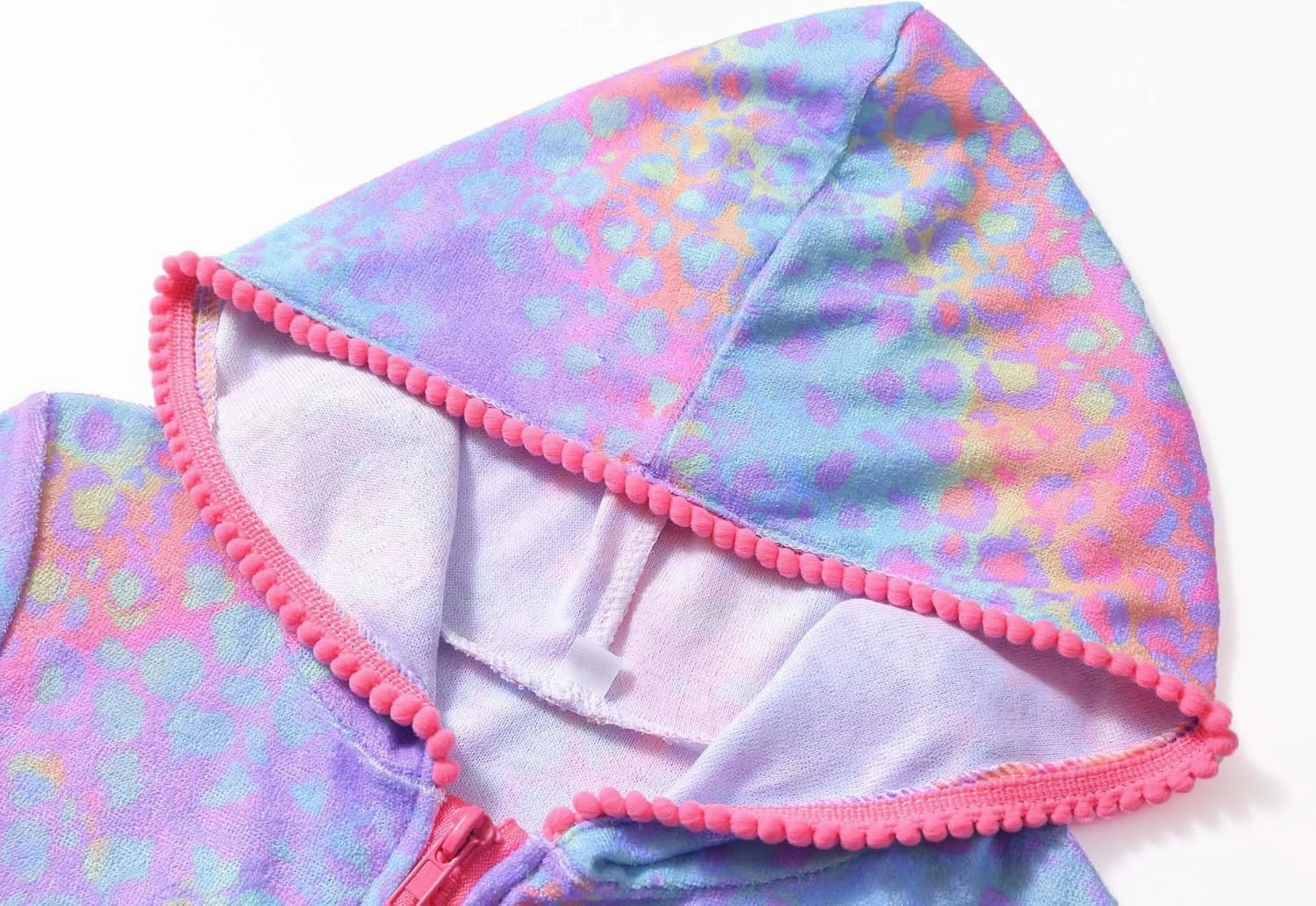 LUCKYGAL Girls Swim Cover Up Kids Swimsuit Coverup Terry Zip-Up Beach Bathing Suit Wraps with Sunglasses