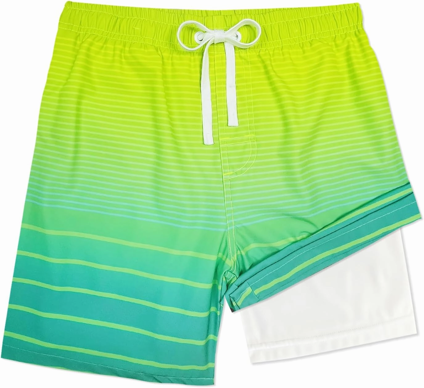 LUCOWEE Boys Swim Trunks Zipper Pockets Compression Liner Anti Chafe Swimsuit Bathing Beach Shorts Surf Quick Dry UPF 50 