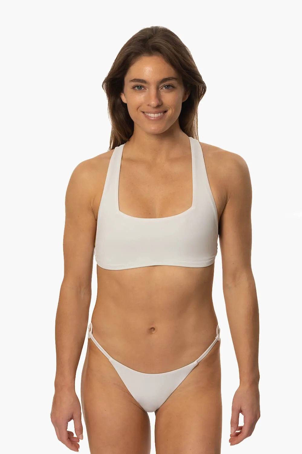 Luisa Bikini Bottom - White