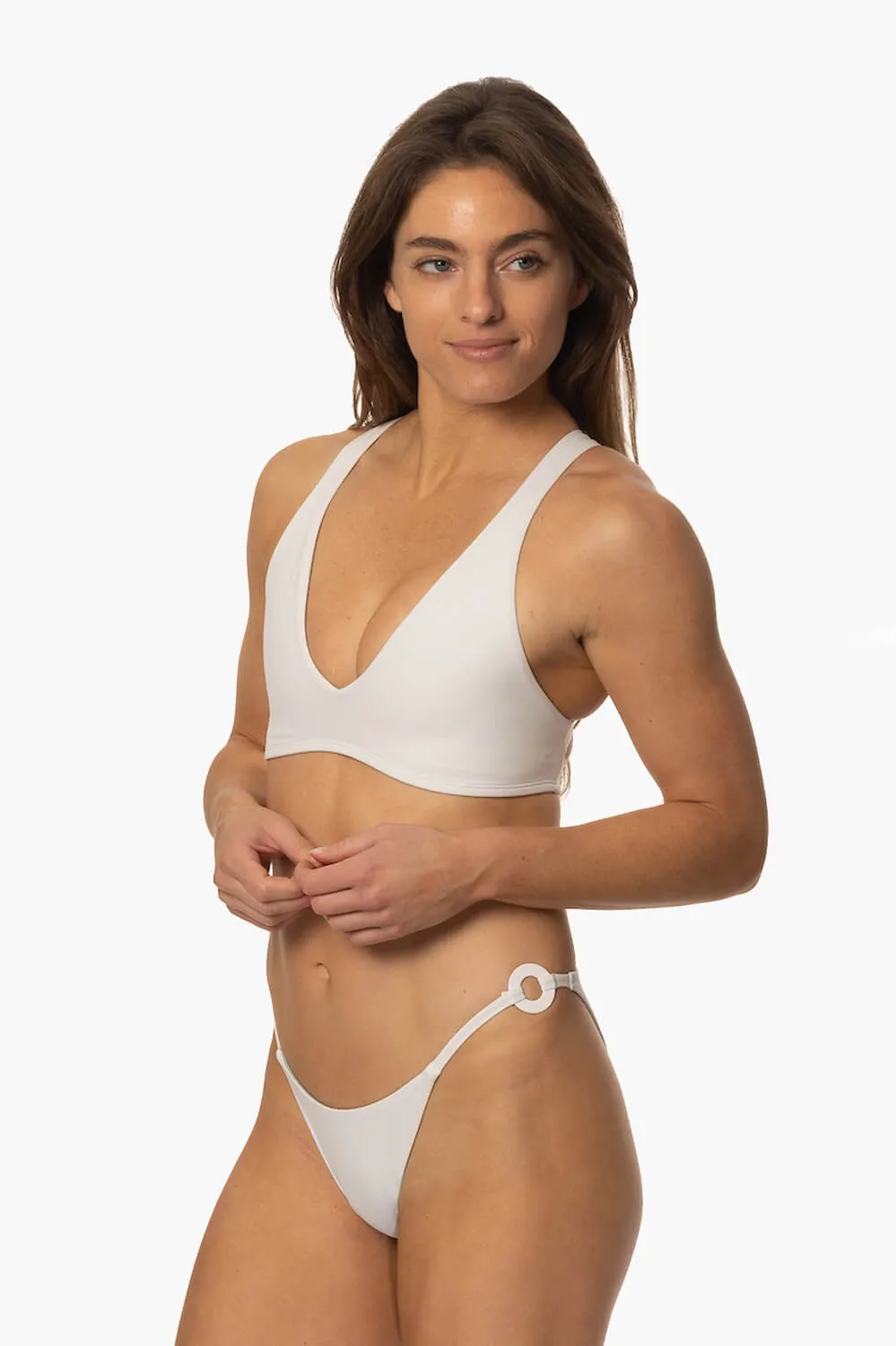 Luisa Bikini Bottom - White