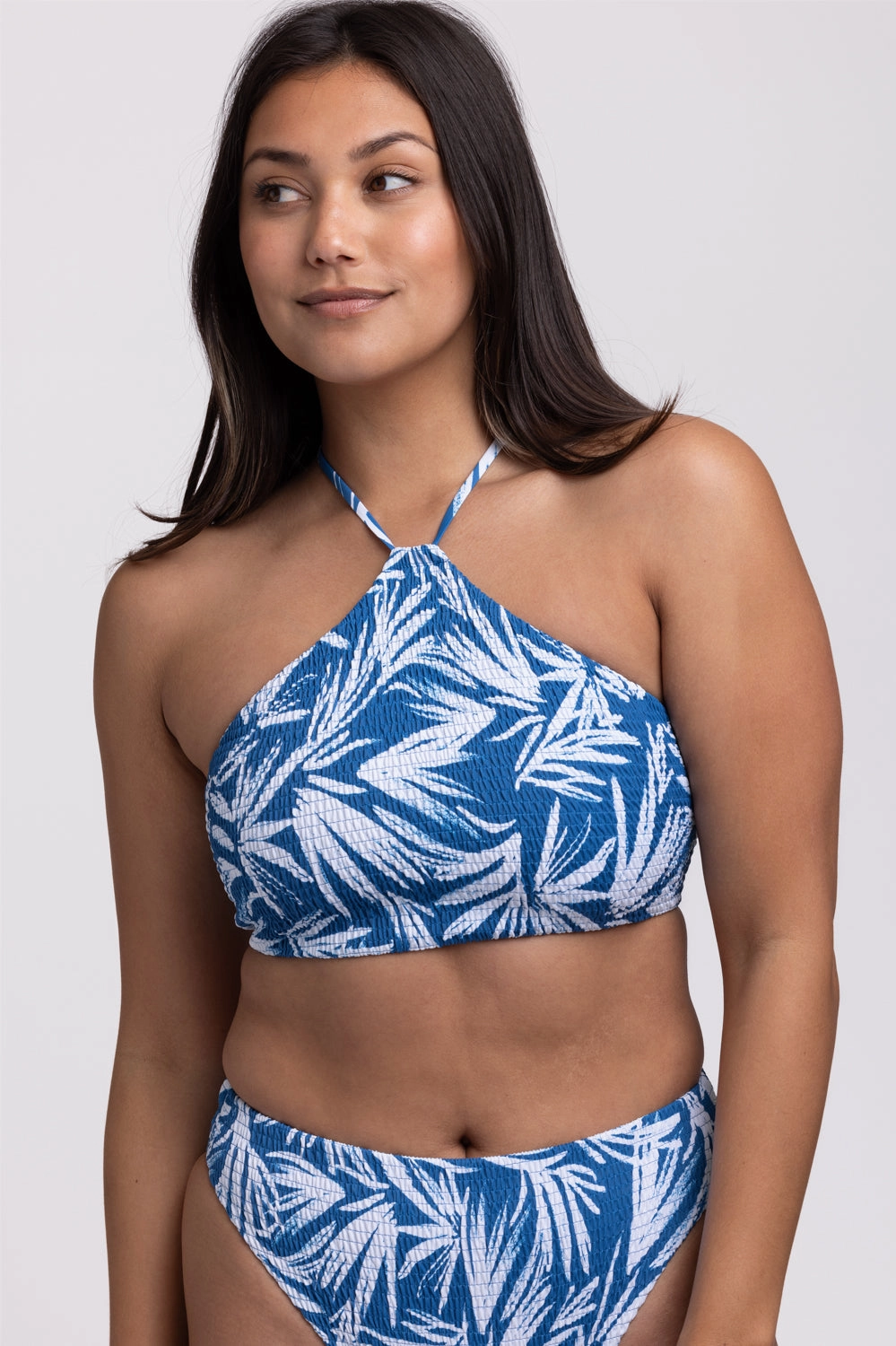 Luna Smocked Bikini Top - Retrobana