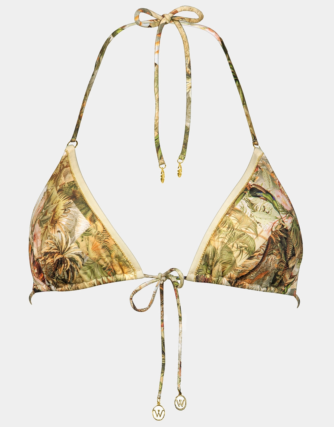 Lush Utopia Triangle Bikini Top - Botanical Camo
